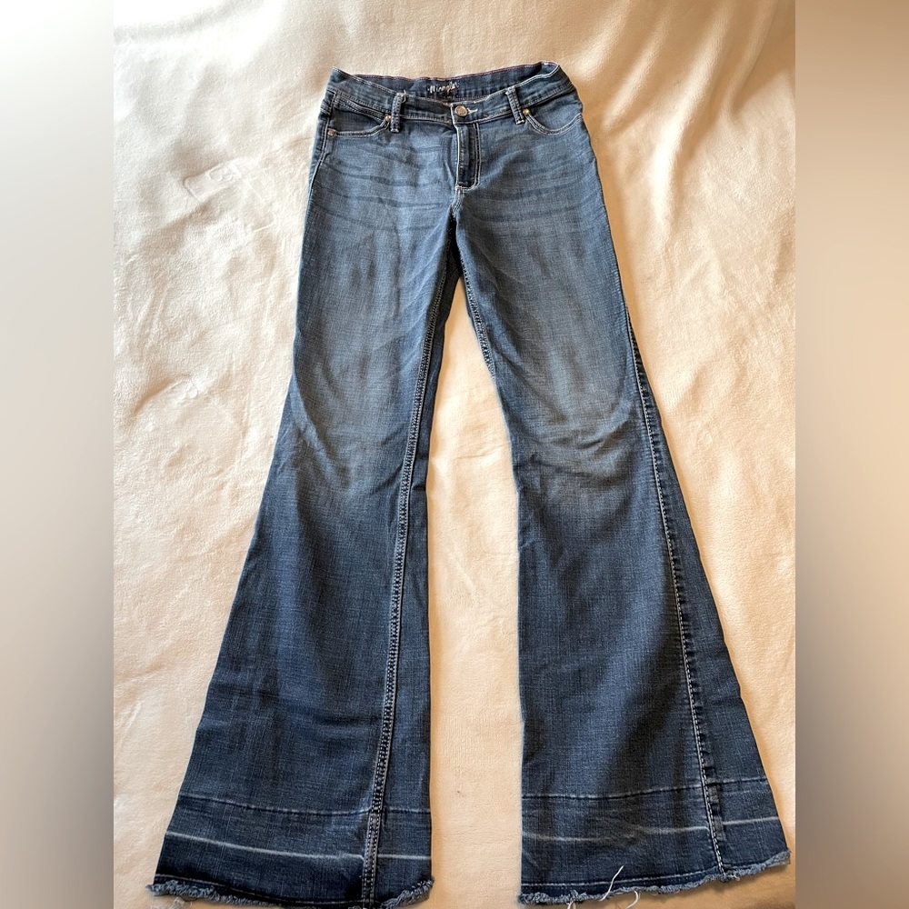 High-Waisted Wrangler Flare Jeans (34” inseam)